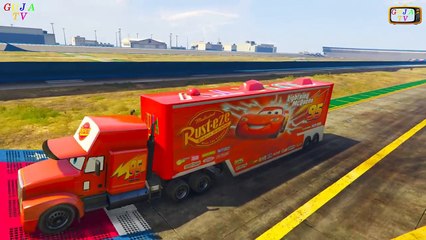 Video herunterladen: Disney Pixar Cars Mack Truck Hauler Disney Cars 2 Lightning Mcqueen Pixar Cars Tow Mater Part 1