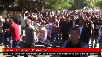 Gazze'de "Balfour" Protestosu
