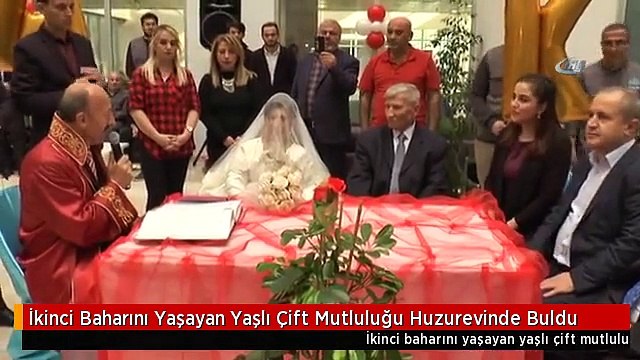 İkinci Baharını Yaşayan Yaşlı Çift Mutluluğu Huzurevinde Buldu