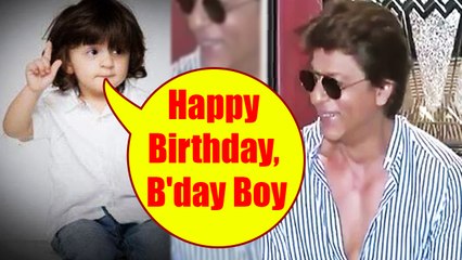 Shahrukh Khan GETS sweetest wish from AbRam Khan; Watch Video | FilmiBeat