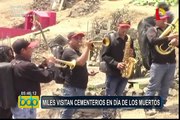 Miles abarrotaron cementerios por el Día de Todos Los Santos