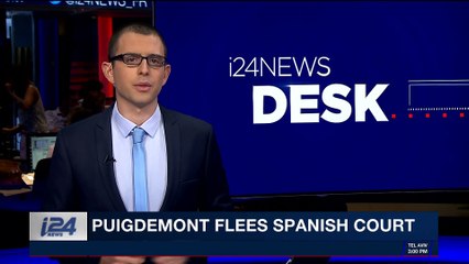 i24NEWS DESK | Puigdemont flees Spanish Court | Thursday, November 2nd 2017