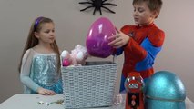 Elsanın Dev Yumurta dev örümcekler Komik Süper Kahramanlar IRL SALDIRISINA Örümcek Adam Superhero