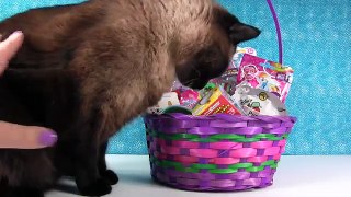 Surprise Easter Egg Basket Blind Bag Toys | Shopkins Disney Moofia & Simon | PSToyReviews