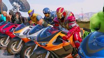 EXTREME RACES! (Funny Superhero Contest Videos w/ Harley Quinn Joker Spiderman BMX CARS Motorcycles)