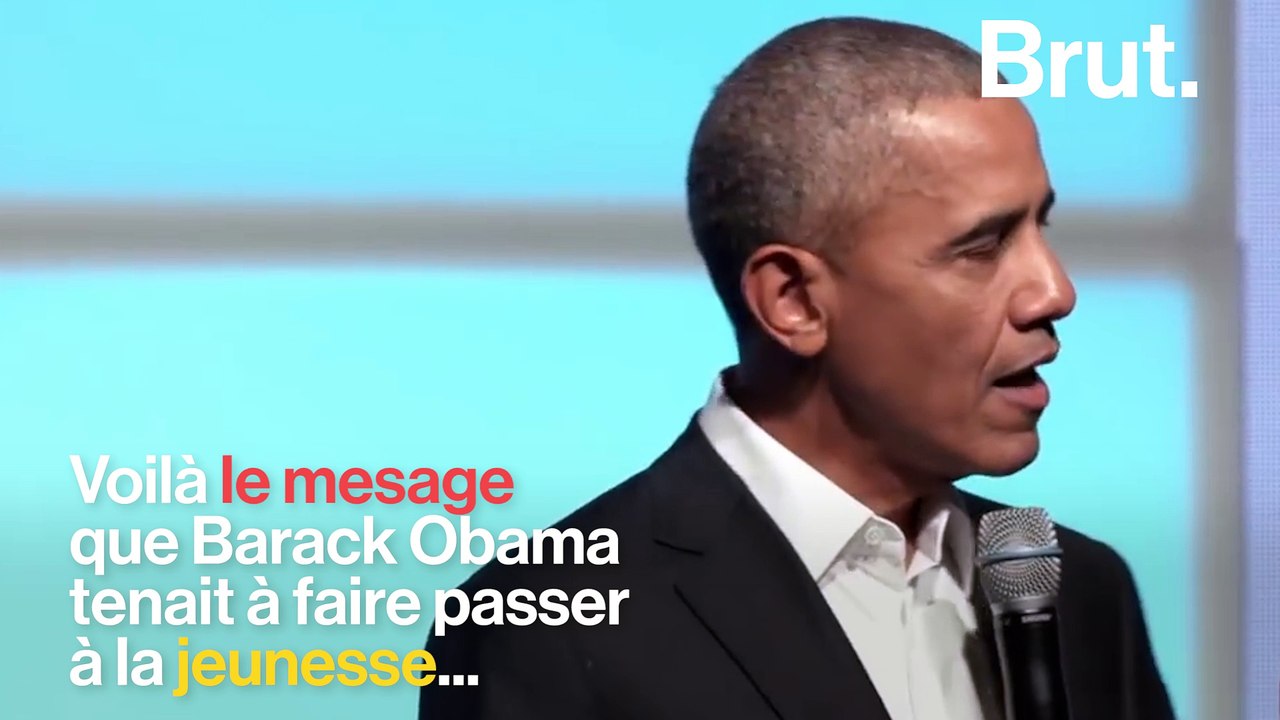 Le message de Barack Obama pour la jeunesse