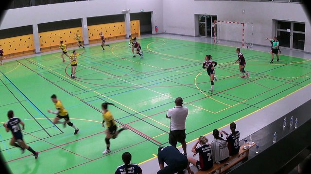 CAGNES - SANARY : 3 buts arriére droite - arriére gauche et pivot