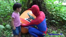 GIANT DINOSAUR EGG SURPRISE - Săn và Bóc trứng khủng long khổng lồ ❤ AnAn ToysReview TV