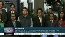 Gabinete del Gob. ecuatoriano rechaza medida de retirar a Moreno de AP