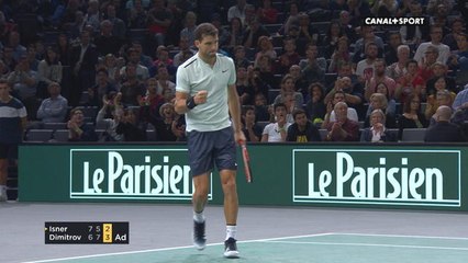 Rolex Paris Masters - Deux points exceptionnels de Dimitrov contre Isner