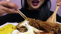 ASMR Instant noodles Jjajangmyun   Fire Noodles (EATING SOUNDS) Shout Outs | SAS-ASMR