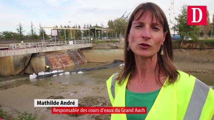 Travaux du barrage endoumingue à Auch