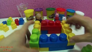 Peppa Pig Playground Swimming Pool Play Doh Peppa Pig Suzy Sheep Danny Dog Madame Gazelle