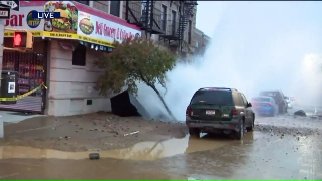 50 People Evacuated After Massive Water Main Break in Brooklyn