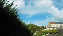 Driving towards Glastonbury Tor