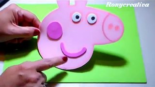 Cómo hacer a PEPPA PIG - BOLSITA DE FOAMY o GOMA EVA / Ronycreativa
