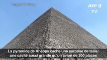 Gizeh, Égypte - découverte d une cavité de la taille d un avion de 200 places dans la pyramide de khéops
