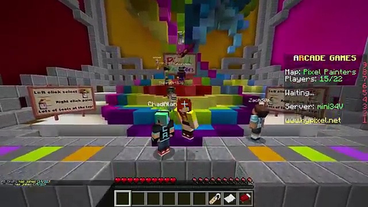 Pixel Painters Murder Dooty Pie!?!!!! DOLLASTIC PLAYS with GamerChad Minecraft Mini Game