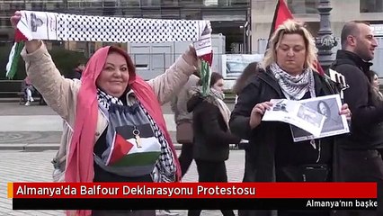 Almanya'da Balfour Deklarasyonu Protestosu