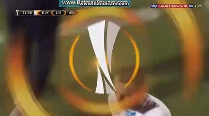 Red Card Misic (1-2) HNK Rijeka vs Austria Wien