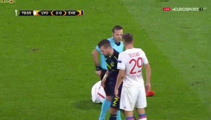 Morgan Schneiderlin Red Card  HD - Lyon	2-0	Everton 02.11.2017