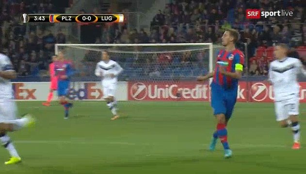 Michael Krmencik Goal HD - Plzen	1-0	Lugano 02.11.2017