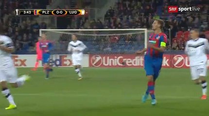 Michael Krmencik Goal HD - Plzen	1-0	Lugano 02.11.2017