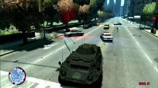 GTA 4-APC TANK VS THE COPS TBOGT