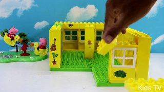 Peppa Pig Blocks Mega House Construction Set With Water Slide Lego Building #6