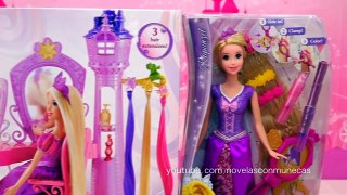 Salón de belleza para peinar a Rapunzel con ideas para peinados para muñecas