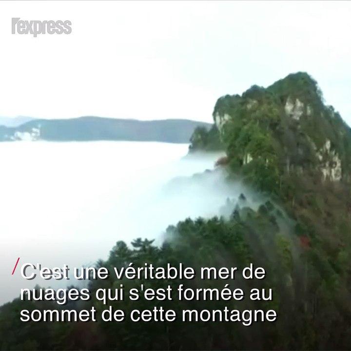Chine: ces nuages forment une impressionnante cascade