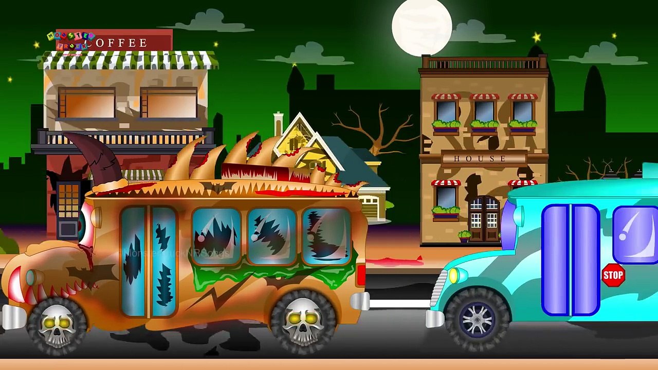 Good VS Evil | School Bus | Scary Street Vehicle Video For Kids | Street Scary video For Children