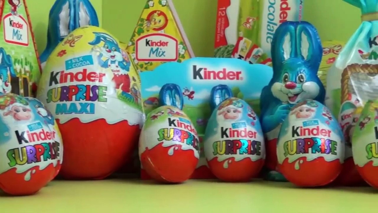 ♥ KINDER SURPRISE 10 EASTER SPECIAL EGGS Kinder Eggs Unboxing