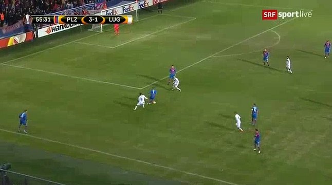 Ales Cermak Goal HD - Plzen	4-1	Lugano 02.11.2017