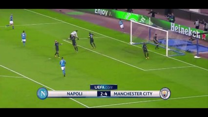 Napoli - Manchester City 2-4 Gol ed Highlights HD 1/11/2017
