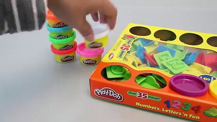 Play doh Learn ABC Alphabet Letter & Number Play Dough Toy 플레이도우 알파벳 숫자 놀이 와 뽀로로 타요 폴리 장난감