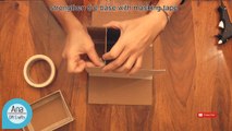 How to make a Cardboard Desk Organizer - Ana | DIY Crafts