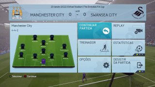 FIFA - Modo Carreira 2022 - Manchester City x Swansea City - TESTE LIVE TWITCH TV