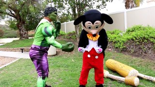 Joker & Venom Bully Mickey Mouse! Hulk Trains Mickey to Get Stronger - Short Movie in Real Life