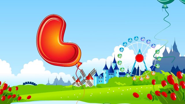 ABC Balloon | ABC song | shape Learning | color ballons | ABC song |