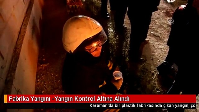 Fabrika Yangını -Yangın Kontrol Altına Alındı
