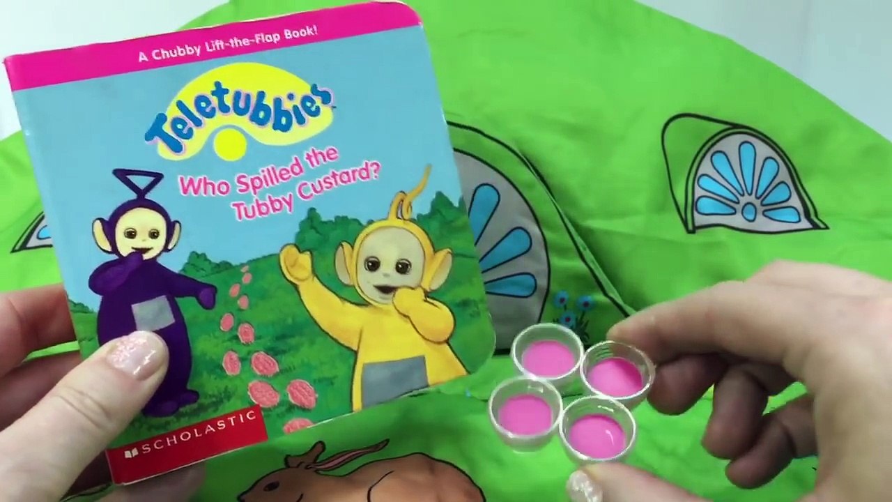 TELETUBBIES Who Spilled Tubby Custard Read Along Story Book!-qt5qGzz2g1k