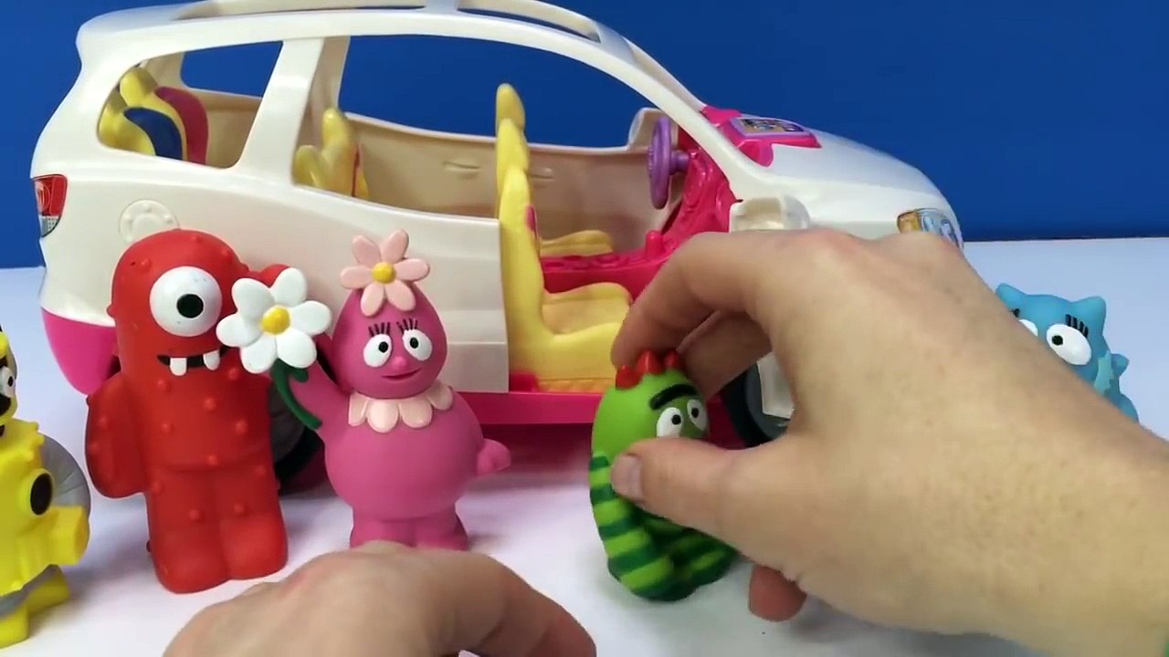 YO GABBA GABBA Fisher Price Family SUV Car Toy Opening!-xEaraT4_61s