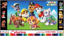 Paw Patrol Coloring for kids 2017♫Nursery Rhymes - Part 01♫ Games for Kids