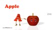 A is for apple Nursery Rhymes - 3D Animation English Alphabet ABC Songs for children by HD Nursery Rhymes