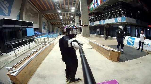Rollerblading Down a Bobsled Track!