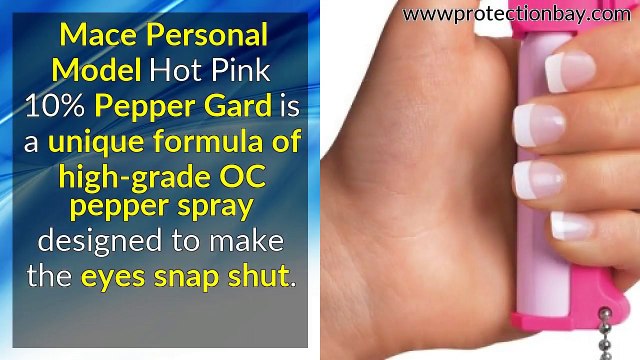 Mace Personal Model Hot Pink 10% Pepper Gard Review - Mace Personal 1/2 oz keychain pepper spray