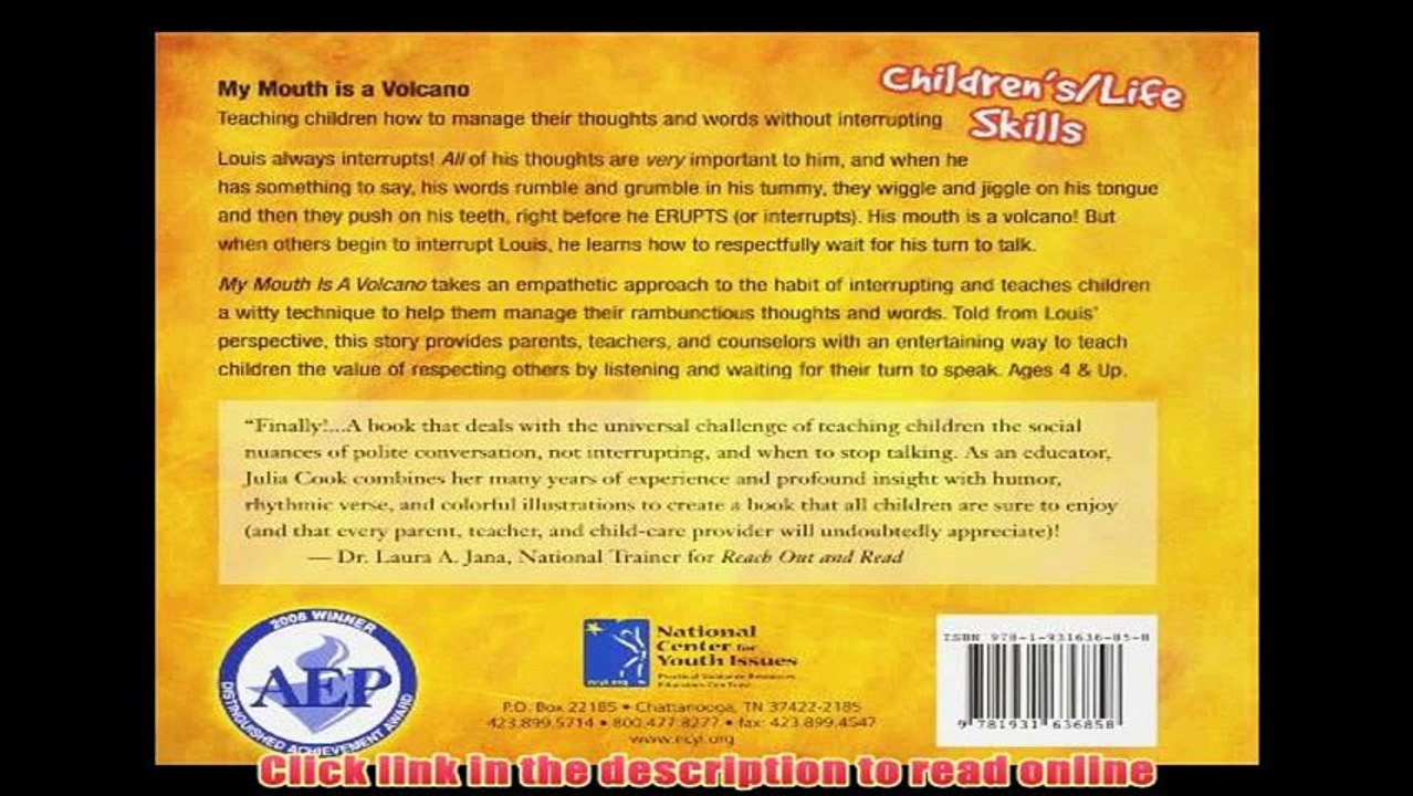 [PDF] My Mouth Is a Volcano! Online Book
