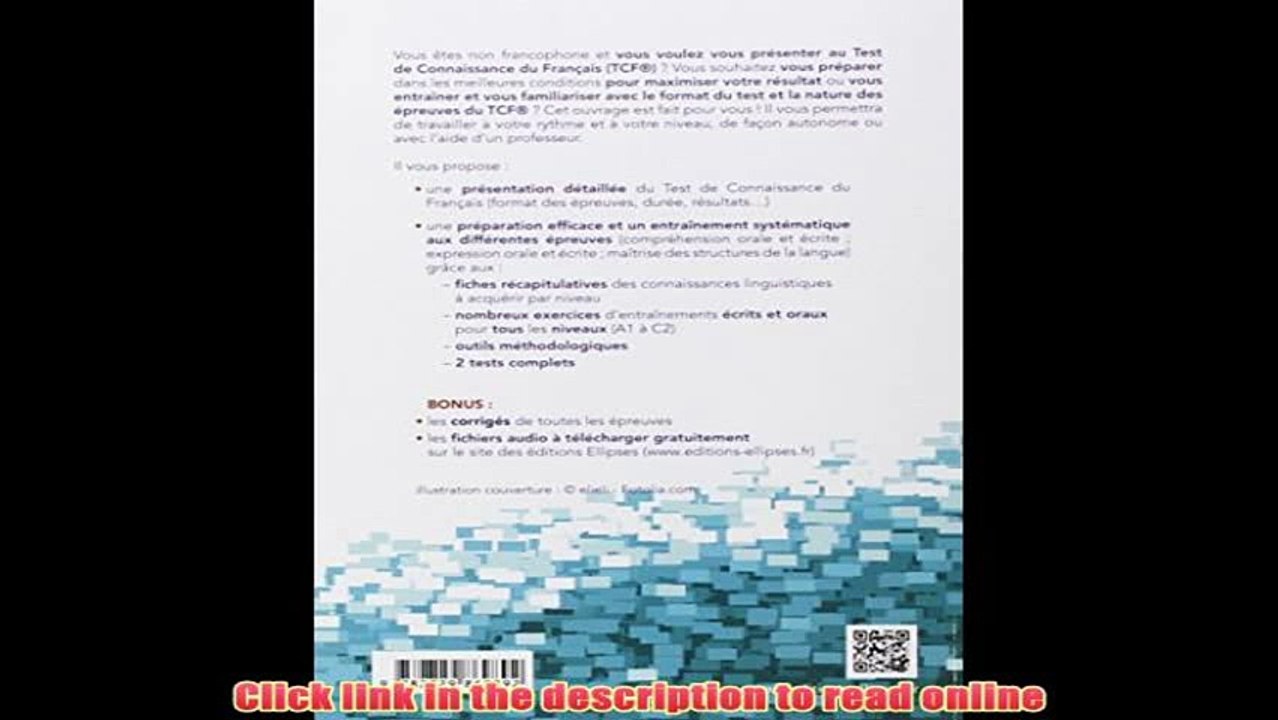 PDF TCF - Entraînement intensif : Français Langue Etrangère Free PDF Book