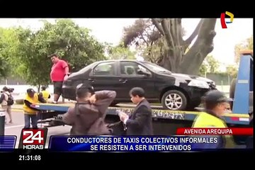 Av. Arequipa: pese a operativo, conductores informales continúan laborando